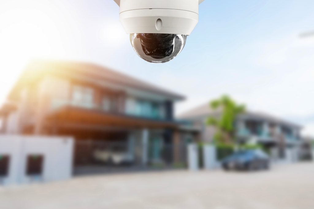 AI-powered security camera with smart analytics for residential safety.