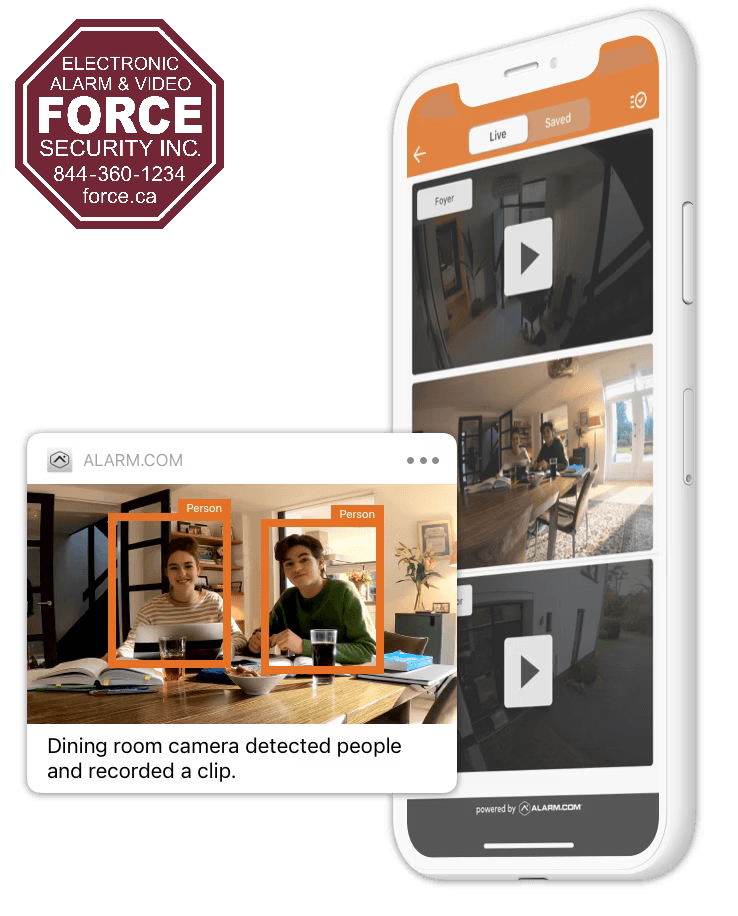 Professional security system installation by Force Security in Hamilton